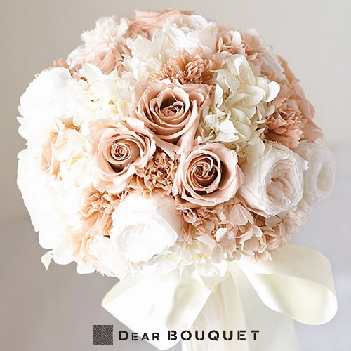 Dear Bouquet プリザーブドフラワー 結婚式ブーケ ラウンド型